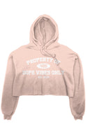 Dope Vibes Only Crop Fleece Hoodie