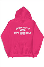 Load image into Gallery viewer, Property of Dope Vibes Only Pullover Hoody
