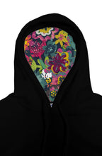 Load image into Gallery viewer, Premium Flower Power Black Dope Vibes Only Pullover Hoodie with FP Hood Liner
