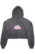 The Cool Table Crop Fleece Hoodie - PINK