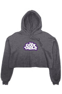 The Cool Table Crop Fleece Hoodie - Purple